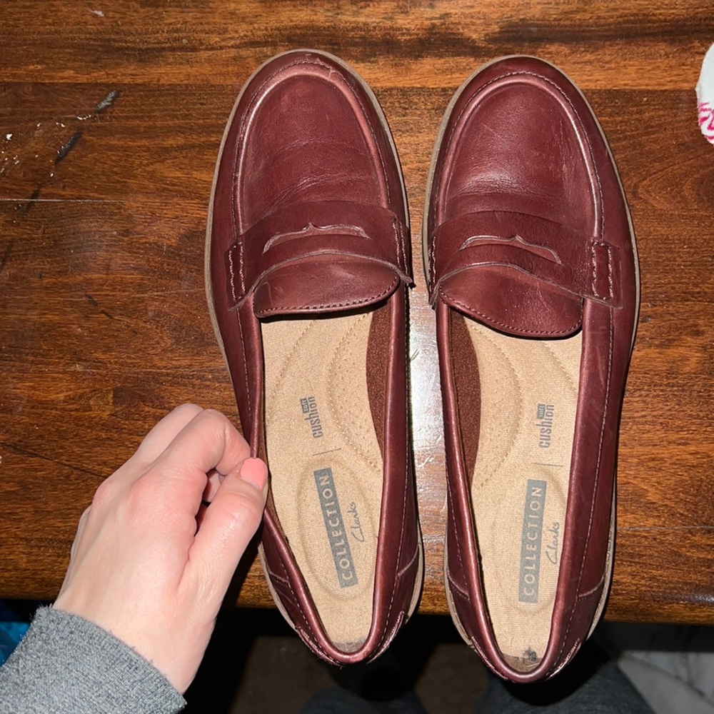 Clarks soft cushion shoes